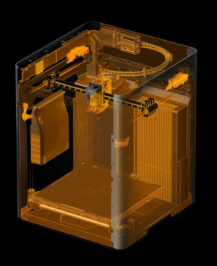 Огнестойкая камера 3D-принтера, изготовленная из материалов, обеспечивающих пассивную защиту.