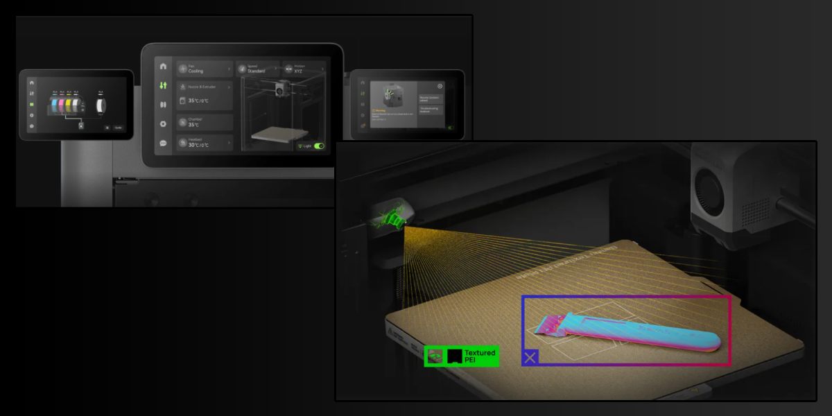 Bambu Lab P2S Combo: простое управление, AI контроль качества печати