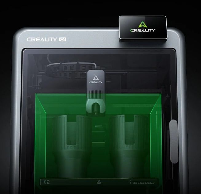 Большой объем печати 260x260x260 мм. Иллюстрация объема печати 260x260x260 мм внутри закрытого принтера.