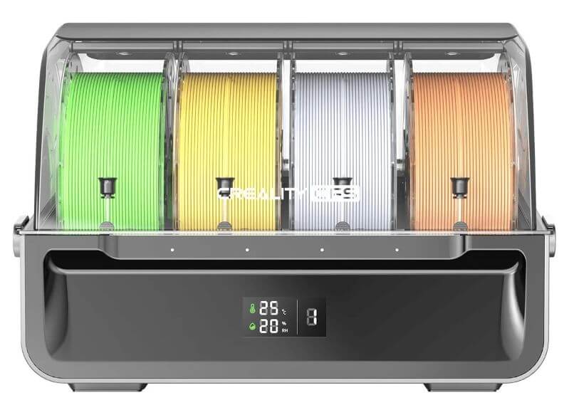 Крупний план блоку Creality K2 Pro Combo Creality Filament System (CFS).