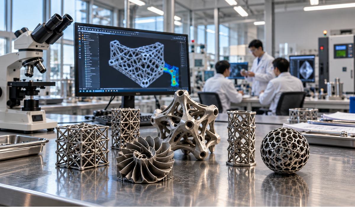 Complex metal parts produced using SLM 3D printing