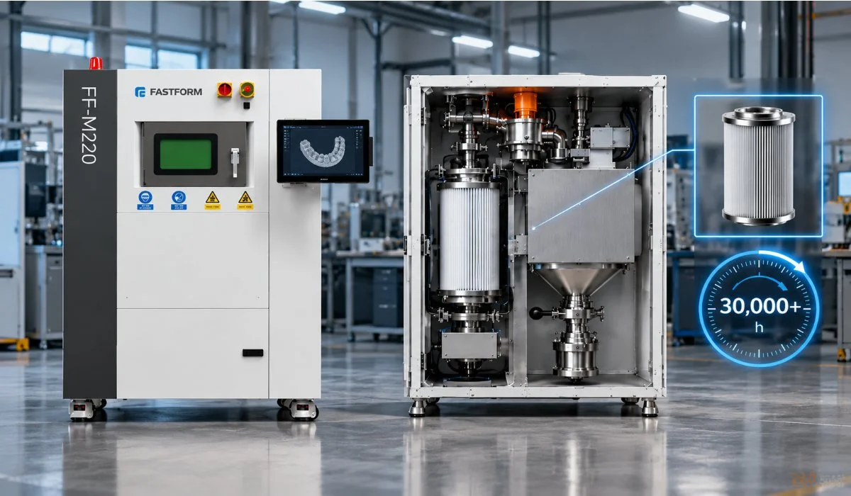 FastForm FF-M220 H filtration system and internal structure