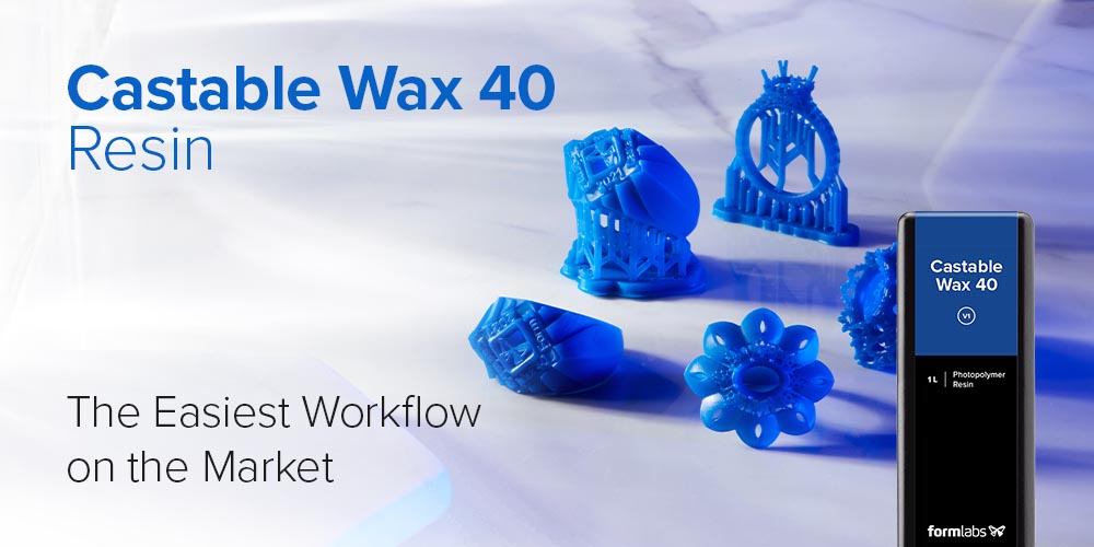 Castable Wax 40 Resin Formlabs для 3D-друкованих ювелірних виробів