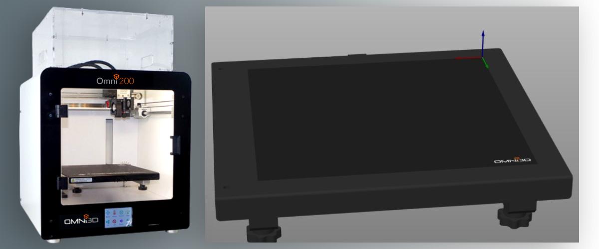 Omni200: розмір столу 200x200x200 мм