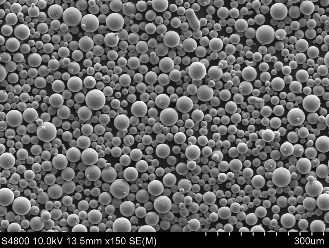 IMT Ti6Al4V titanium powder for SLM printing under SEM microscope