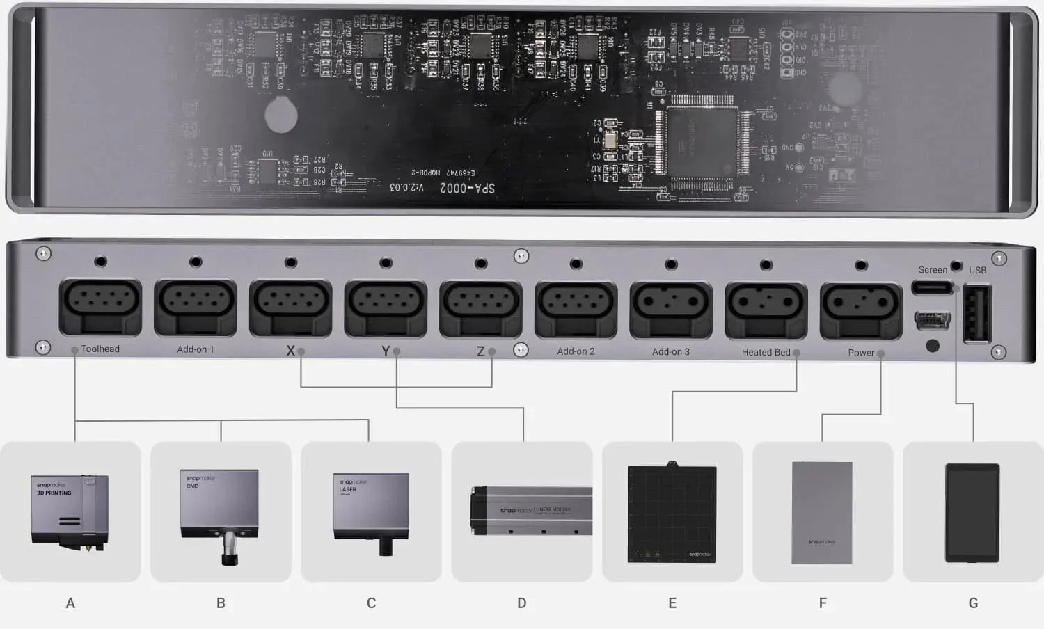 Snapmaker 2.0 A250T - багатофункціональний 3D-принтер для майстерні