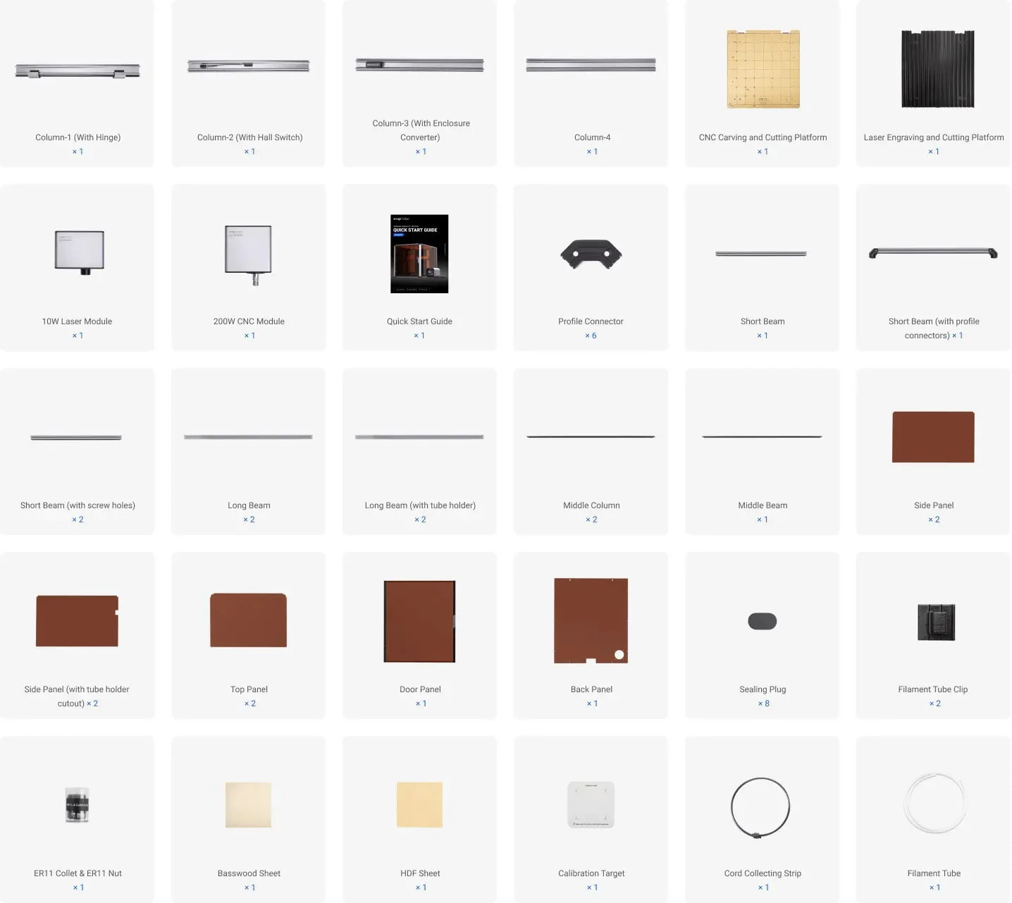 Комплект Snapmaker Artisan 3-в-1 10W - Пакет В