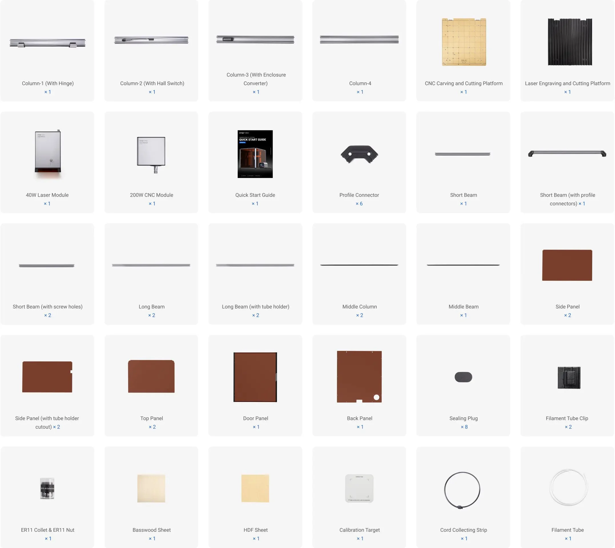 Комплектація Snapmaker Artisan 3-в-1 40W - Пакунок В