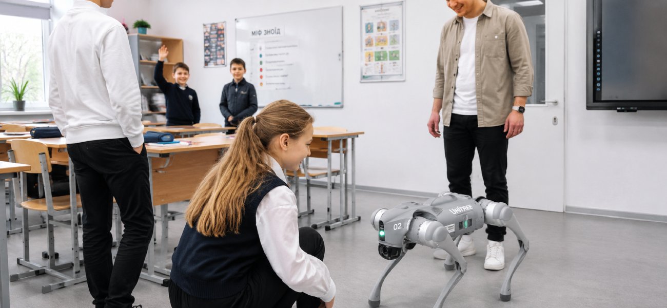 Unitree Go2 Edu Start Package for demonstrating robotics in the classroom