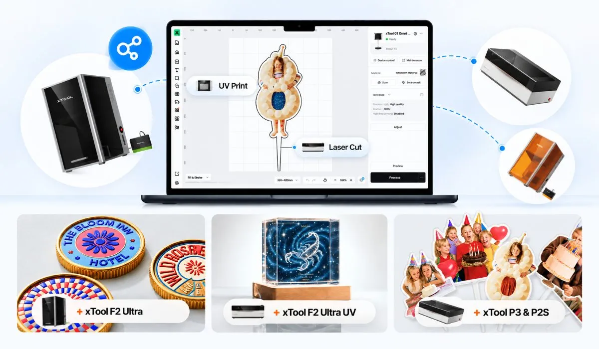 Програмне забезпечення xTool Studio для UV-друку